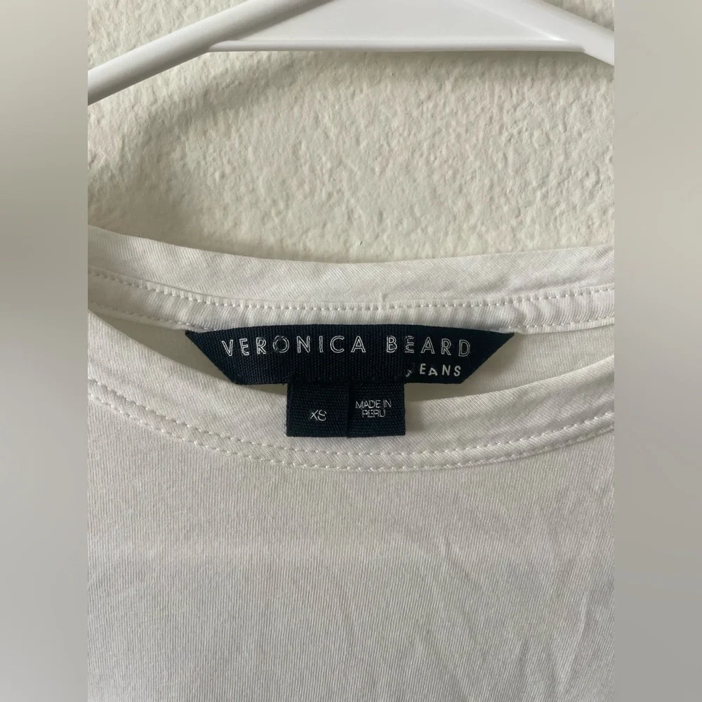 Veronica beard White Puff Sleeve Top